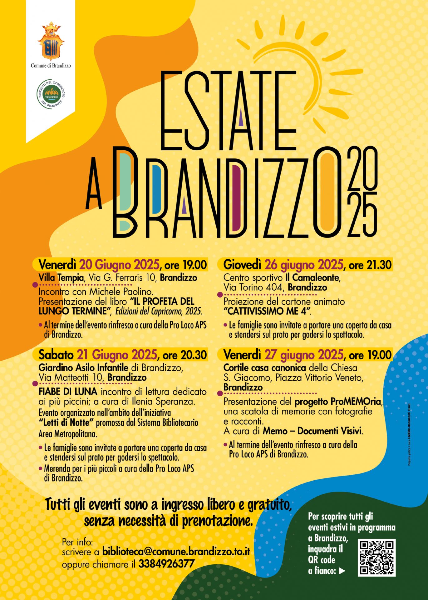 Programma delle iniziative estive 2025.